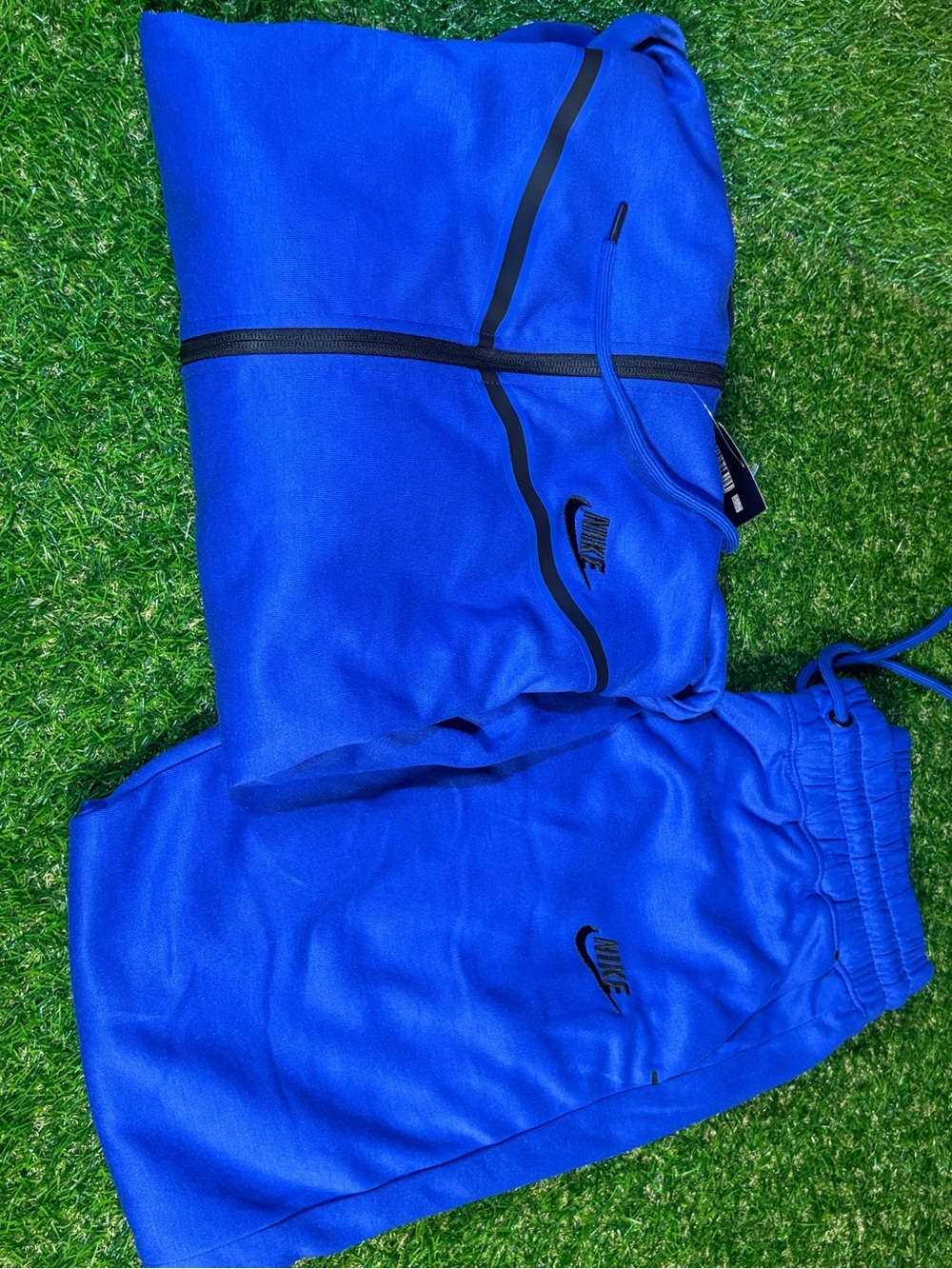 Nike TECH Royal Blue Men's Track Sweatpants & Jacket Set